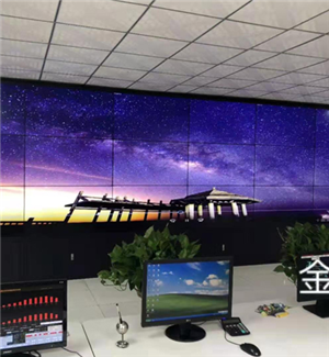 Yuxi Iron and Steel Plant Monitoring Large Screen 55 inch 3.5mm 18 Unit Decoder Cabinet